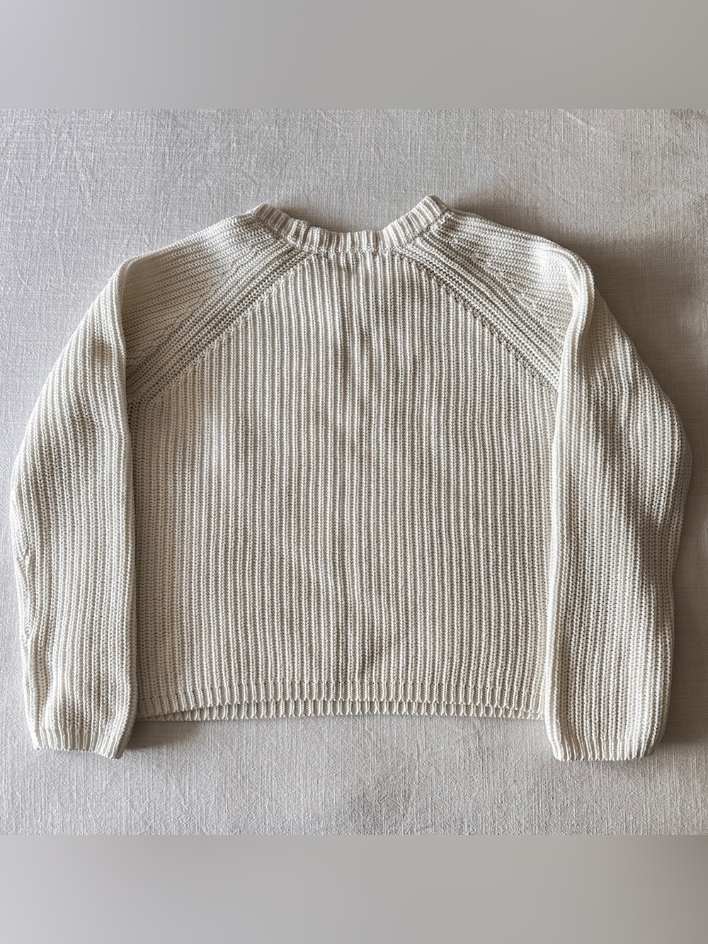 Quince 100% Cotton Fisherman Crew Sweater - Picture 3 of 5
